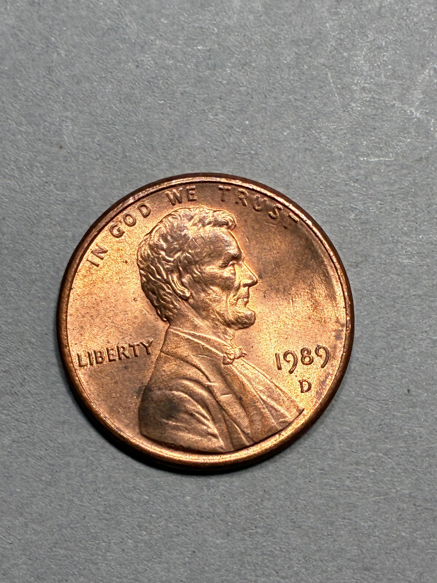 1989 D PENNY CIRCULATED (PNC 0120)