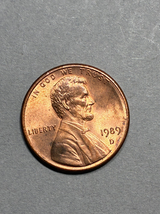 1989 D PENNY CIRCULATED (PNC 0120)