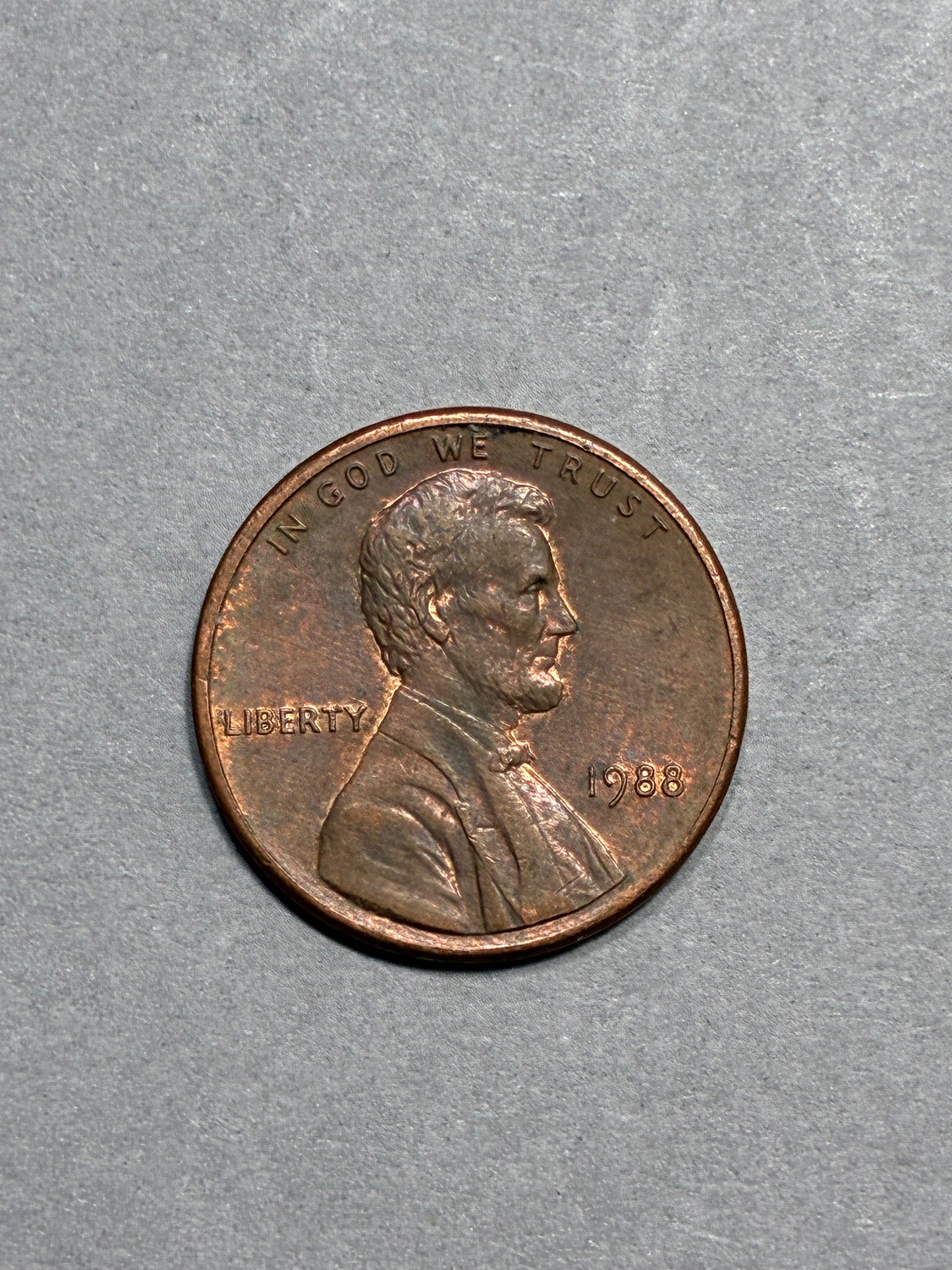 1988 PENNY NO MINT MARK OFF CENTER CIRCULATED (PNC 0125)