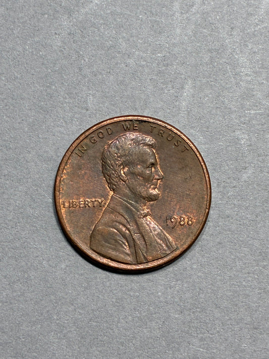 1988 PENNY NO MINT MARK OFF CENTER CIRCULATED (PNC 0125)