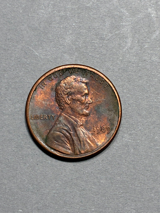 1989 PENNY NO MINT MARK CIRCULATED (PNC 0128)