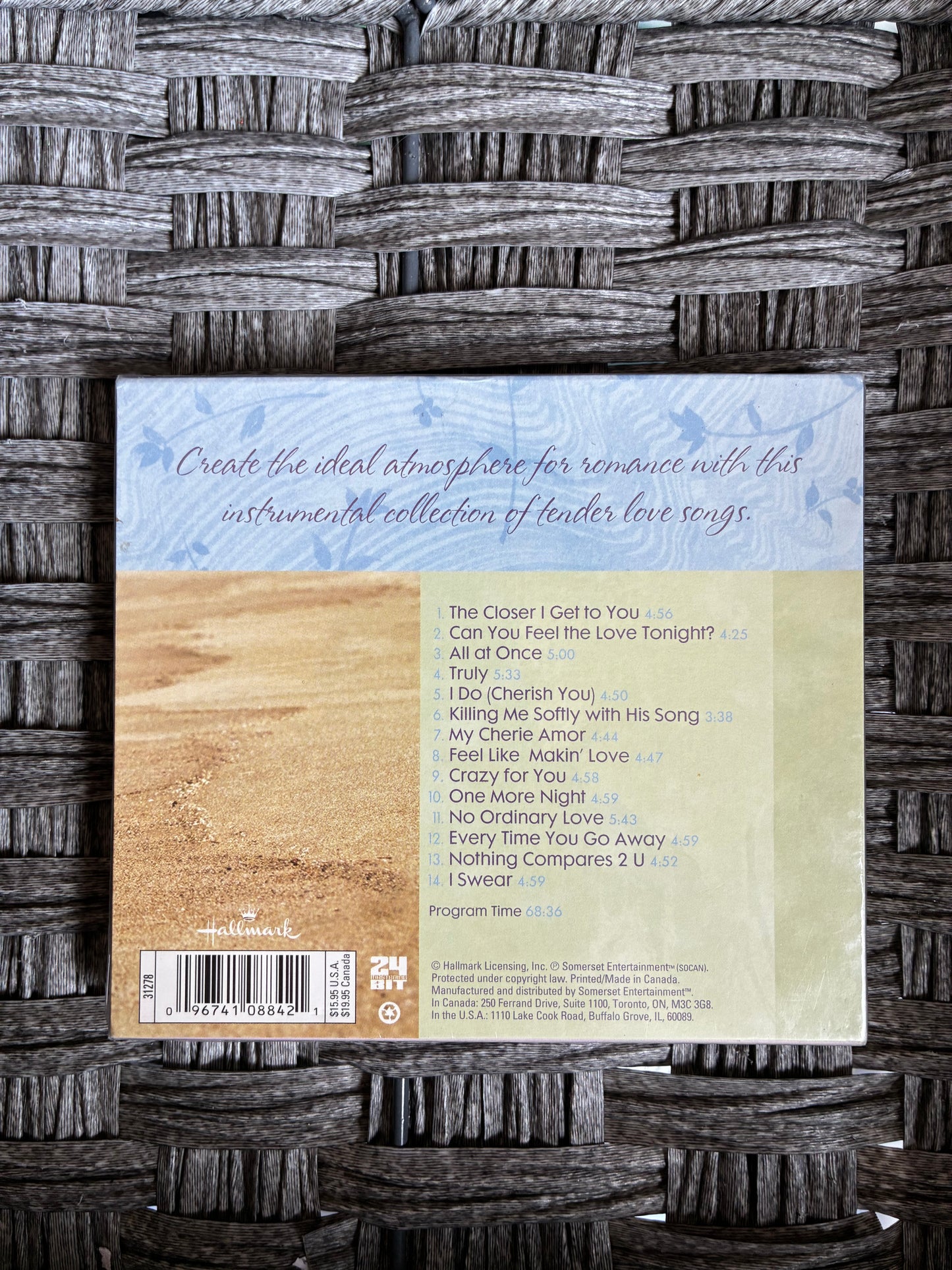 HALLMARK CD THE CLOSER I GET TO YOU ROMANTIC INSTRUMENTALS SAXOPHONE NEW SEALED