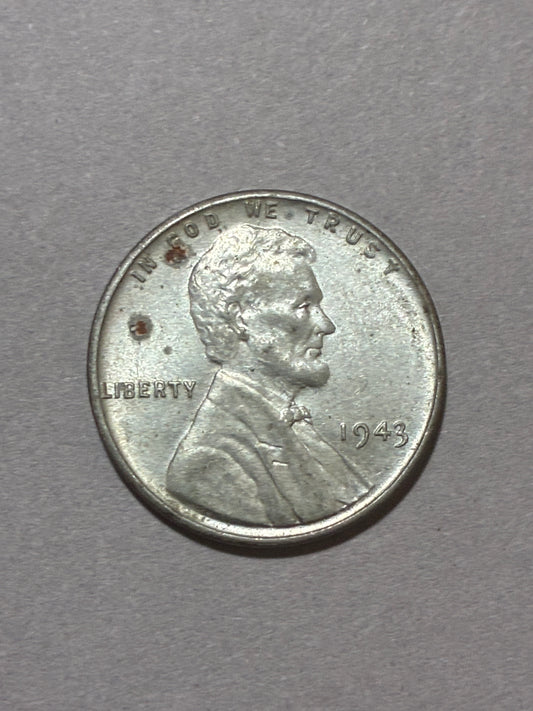 1943 STEEL WHEAT PENNY NO MINT MARK CIRCULATED - FAIR (LN0001)
