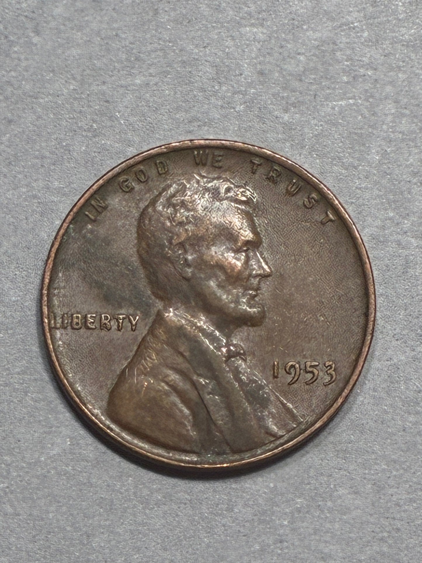 1953 WHEAT PENNY NO MINT MARK 95% COPPER CIRCULATED - GOOD (LN0004)