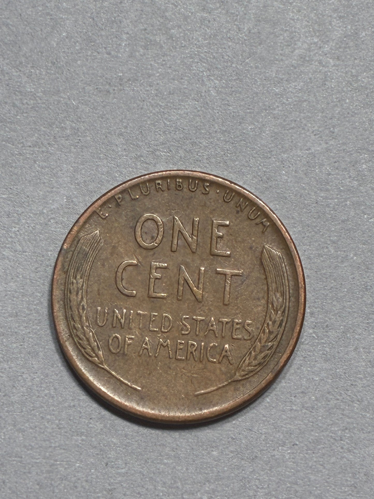 1952 D WHEAT PENNY 95% COPPER OFF CENTER CIRCULATED - GOOD (LN0011)