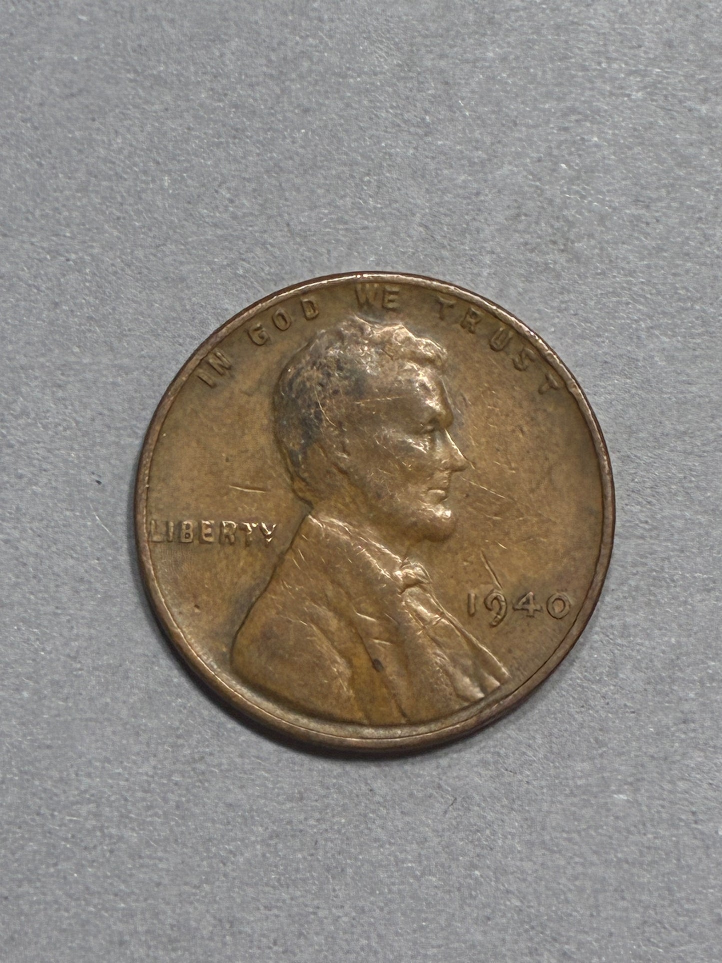 1940 WHEAT PENNY NO MINT MARK 95% COPPER CIRCULATED - FAIR (LN0017)