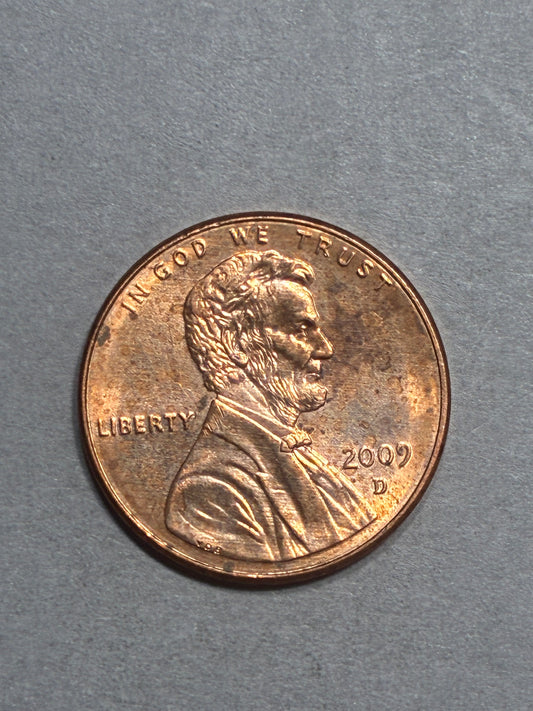 2009 D PENNY LINCOLN ON LOG MEMORIAL - CIRCULATED (LN0031)
