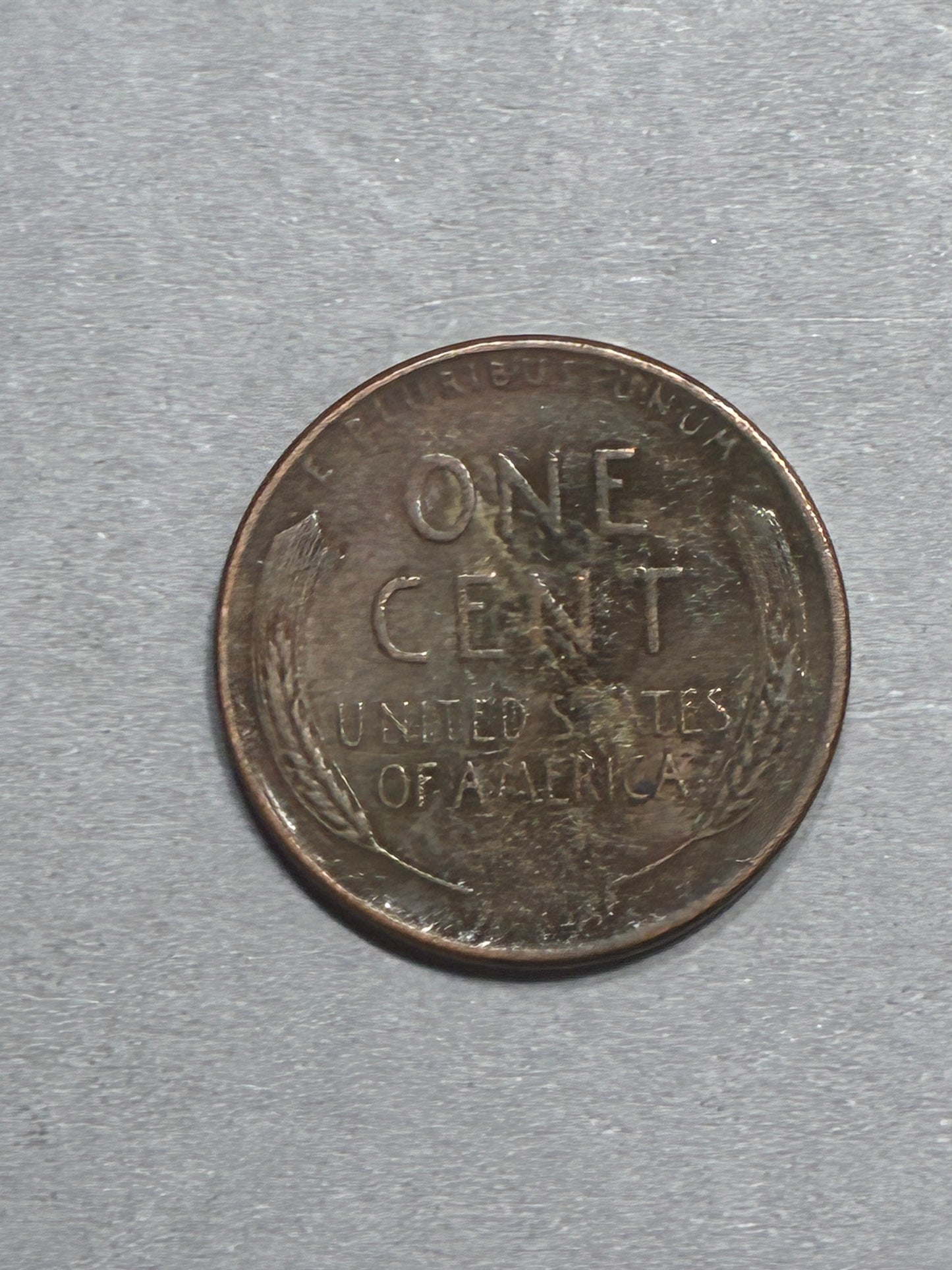 1958 D PENNY OFF CENTER "L" ON RIM 95% COPPER - CIRCULATED (LN0034)