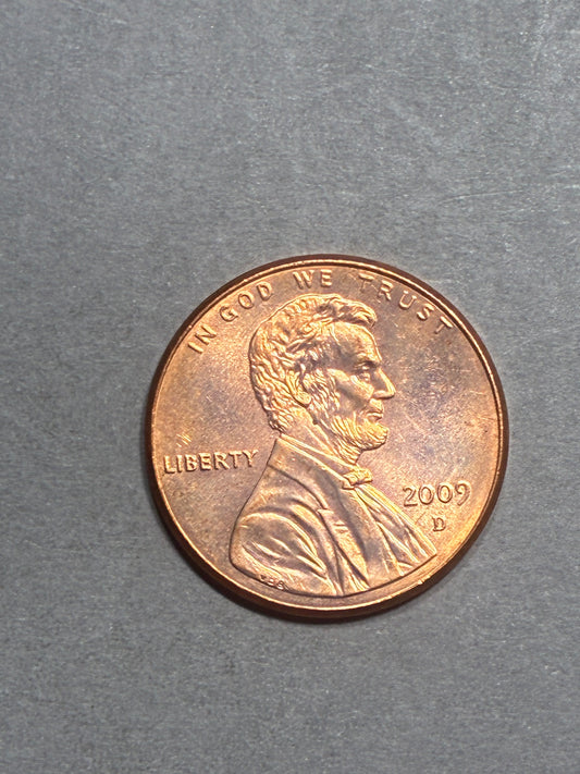 2009 D PENNY LINCOLN MEMORIAL CAPITOL BUILDING - CIRCULATED (LN0037)
