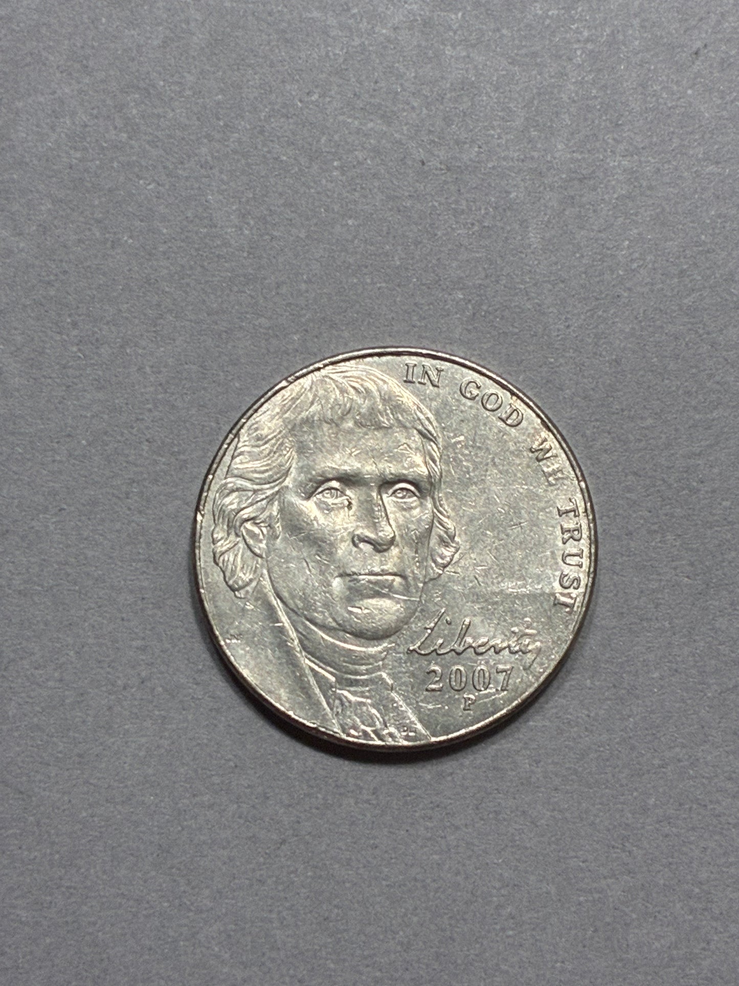2007 P NICKEL - CIRCULATED (LN0027)