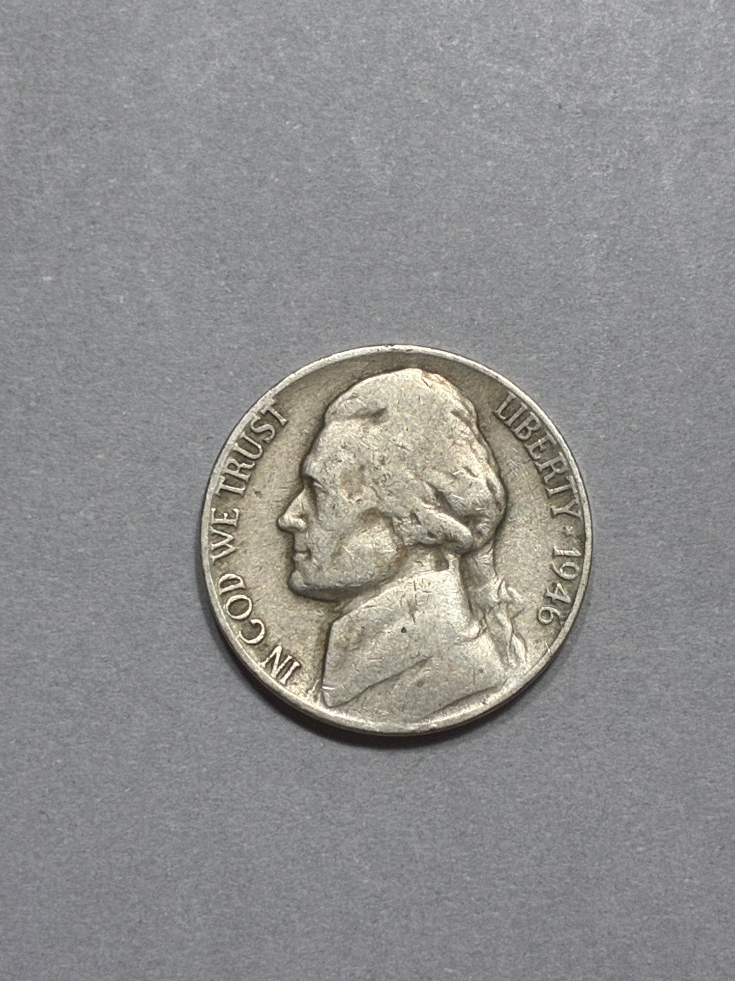 1946 NICKEL NO MINT MARK - CIRCULATED (LN0028)