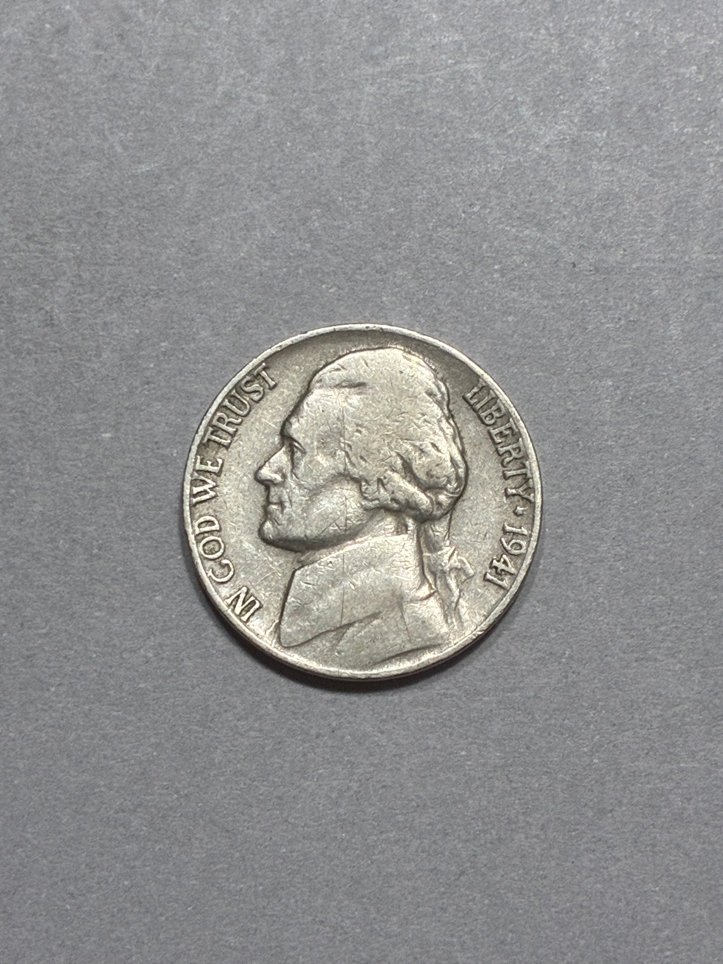 1941 NICKEL NO MINT MARK - CIRCULATED (LN0042)
