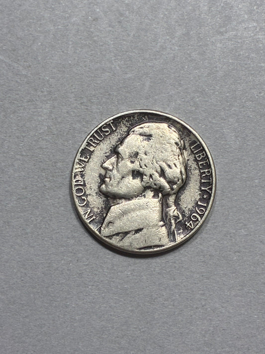 1964 D NICKEL BOLD - CIRCULATED (LN0045)