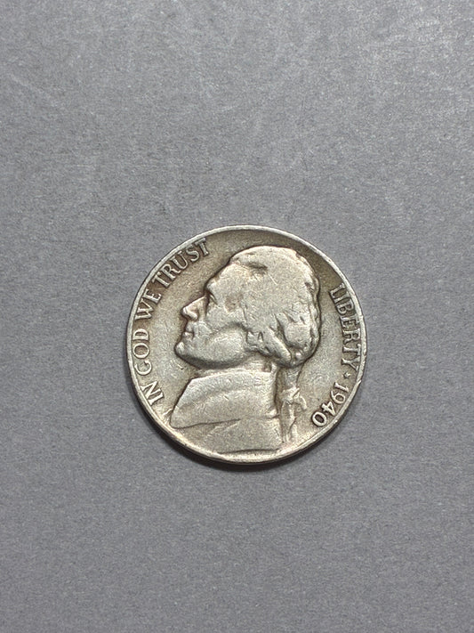 1940 D NICKEL - CIRCULATED (LN0047)