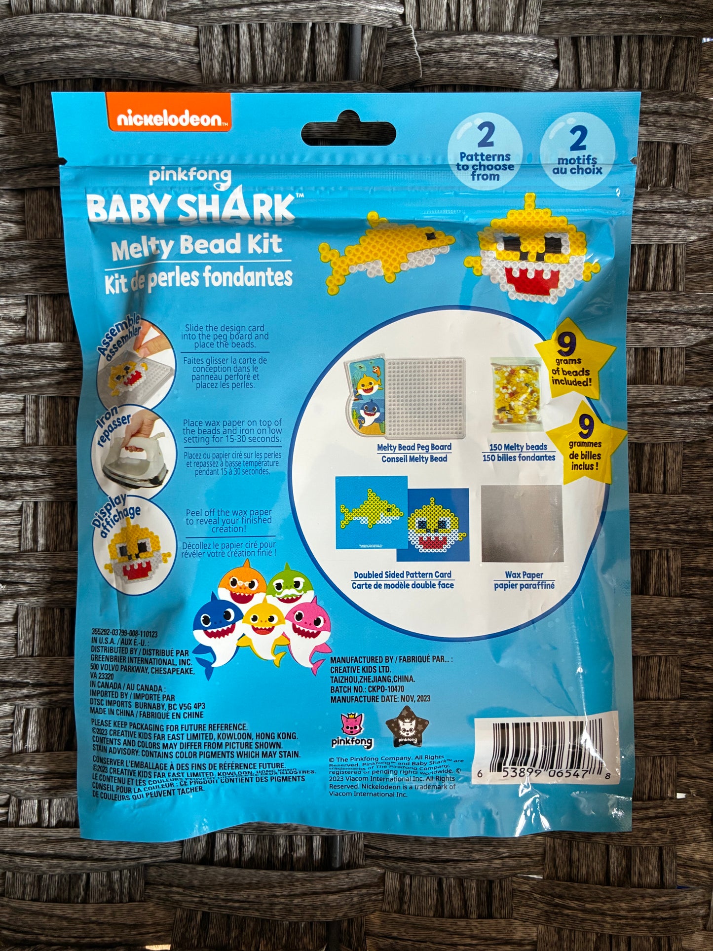 NICKELODEON BABY SHARK MELTING BEAD KIT