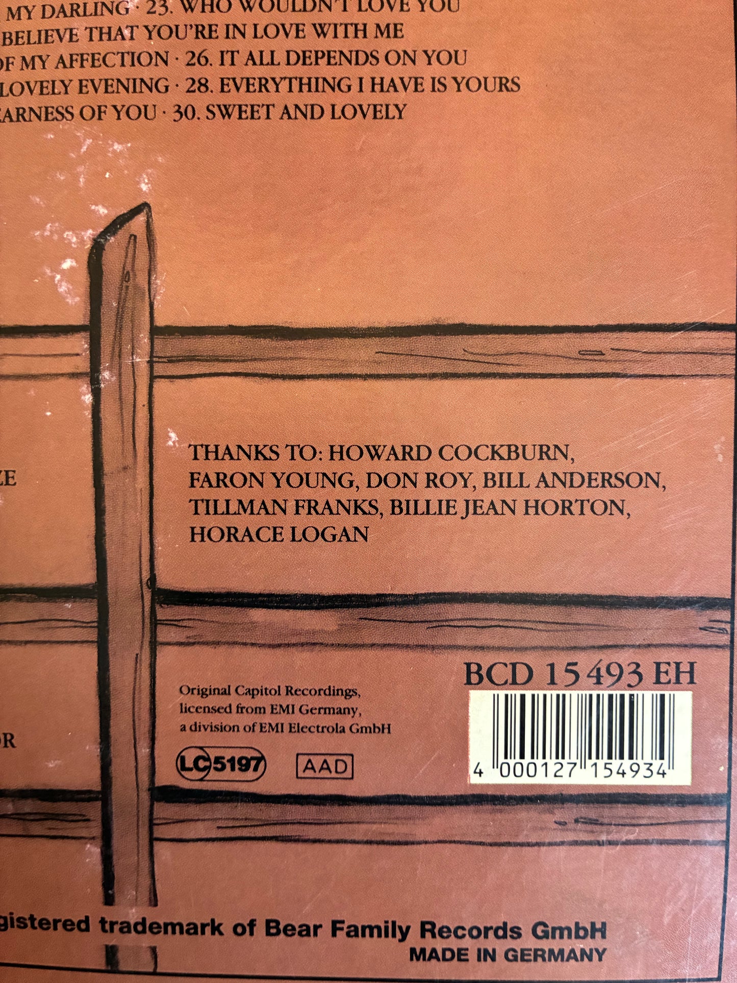 FARON YOUNG 1952-1962 THE CLASSIC YEARS BEAR FAMILY 5 CD SET WITH BOOK