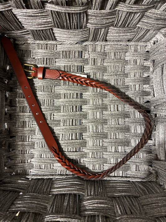 DEPT 472 BROWN LEATHER BELT - M/L
