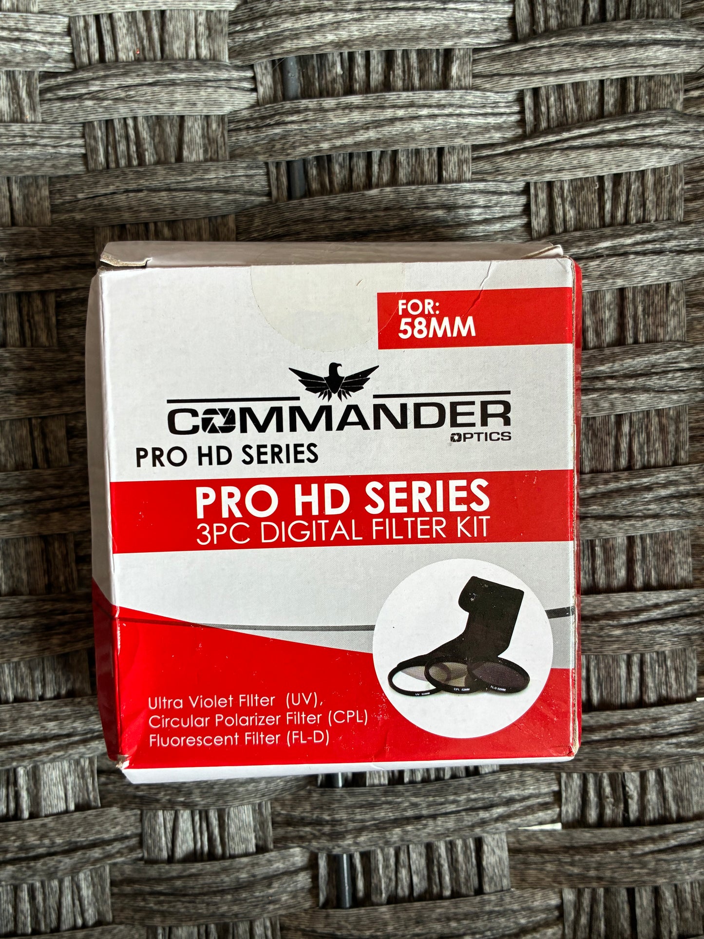 COMMANDER OPTICS PRO HD SERIES 3PC DIGITAL FILTER KIT FOR 58MM UV CPL FL-D