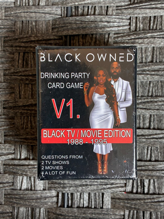 BLACK OWNED DRINKING PARTY CARD GAME V. BLACK TV/MOVIE EDITION 1988-1995 TRIVIA