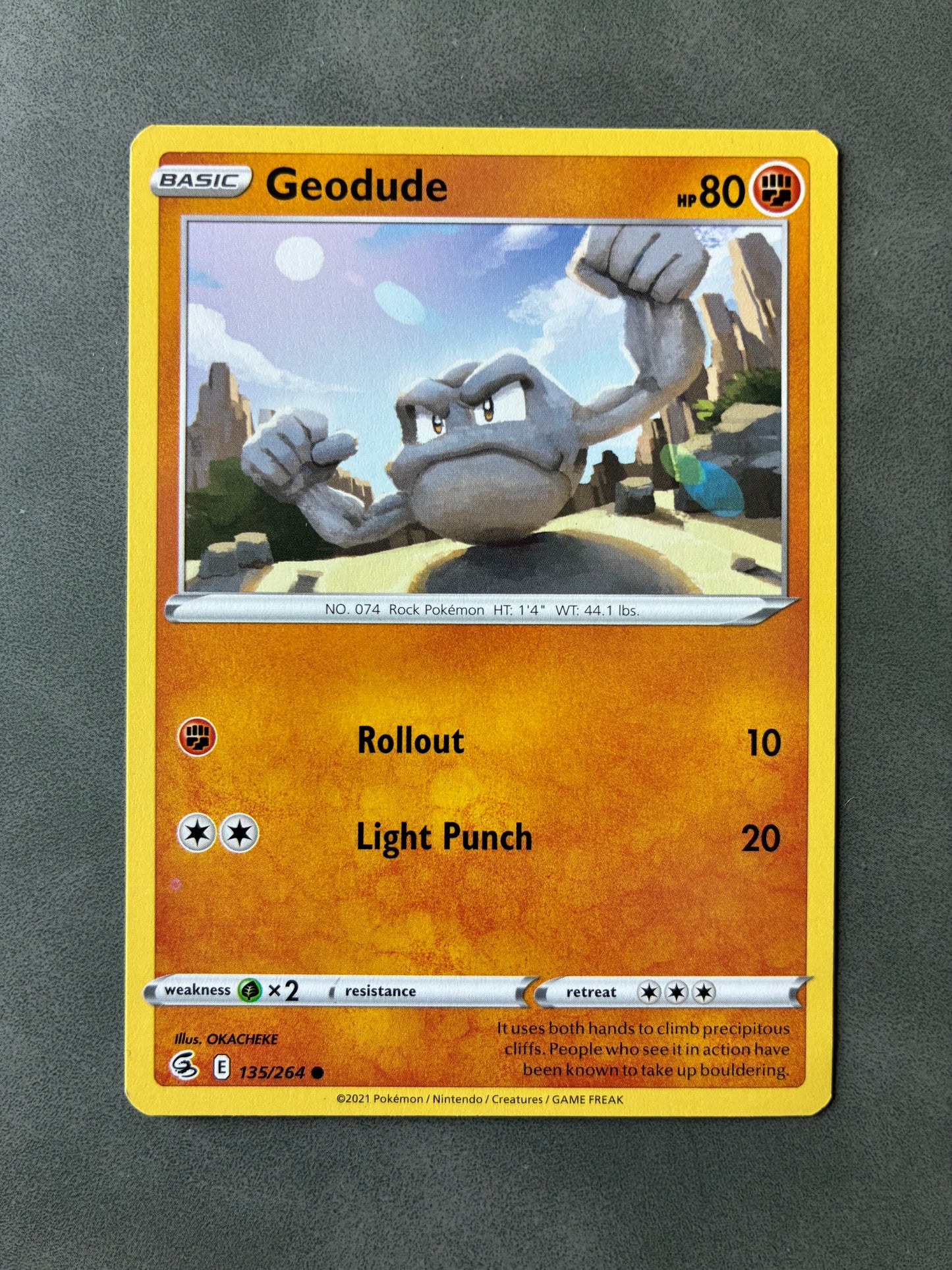 2021 POKEMON TCG - GEODUDE 135/264