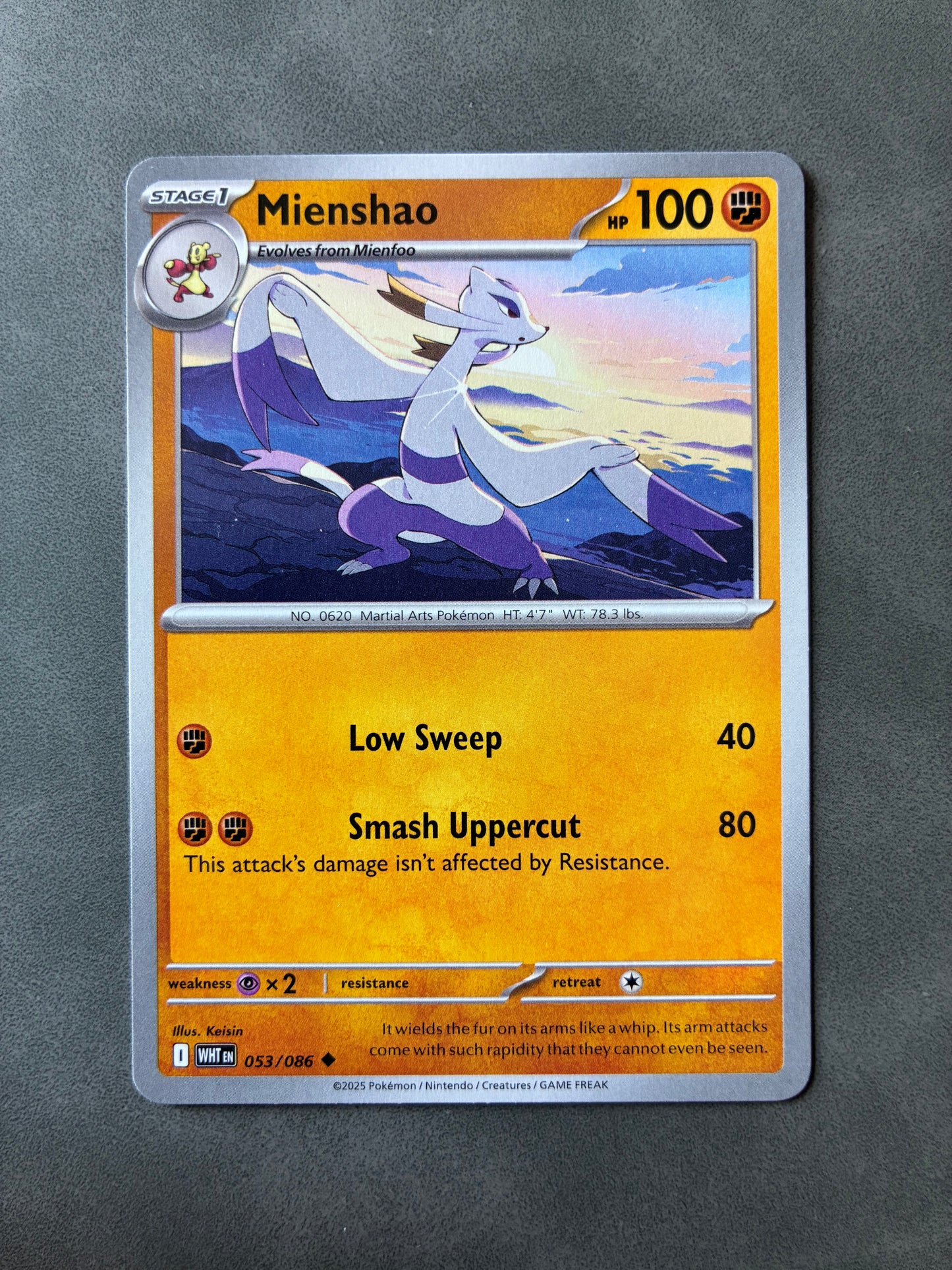 2025 POKEMON TCG (WHT) - MIENSHAO 053/086