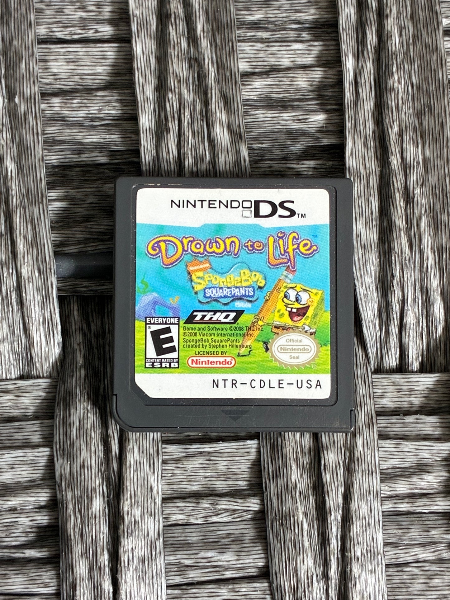 NINTENDO DS SPONGEBOB SQUAREPANTS DRAWN TO LIFE - PRE OWNED