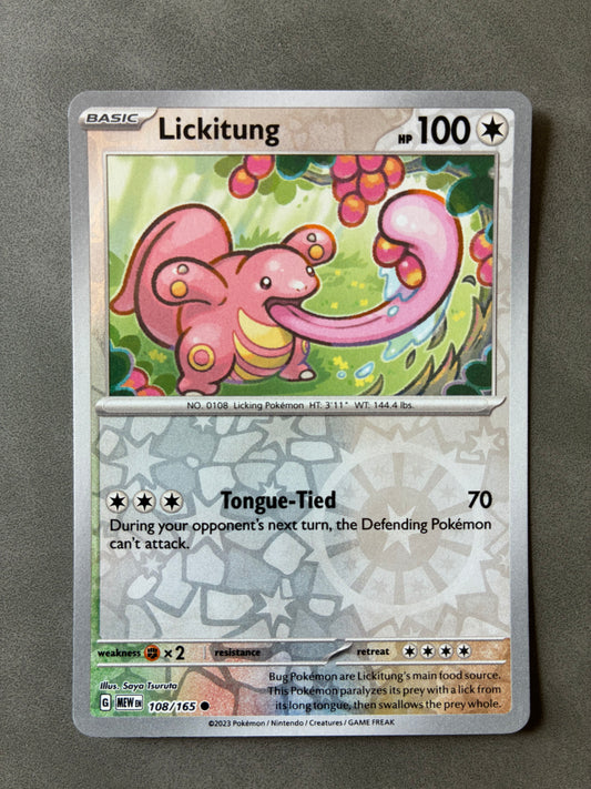 2023 POKEMON TCG MEW - LICKITUNG 108/165 (REVERSE HOLO)