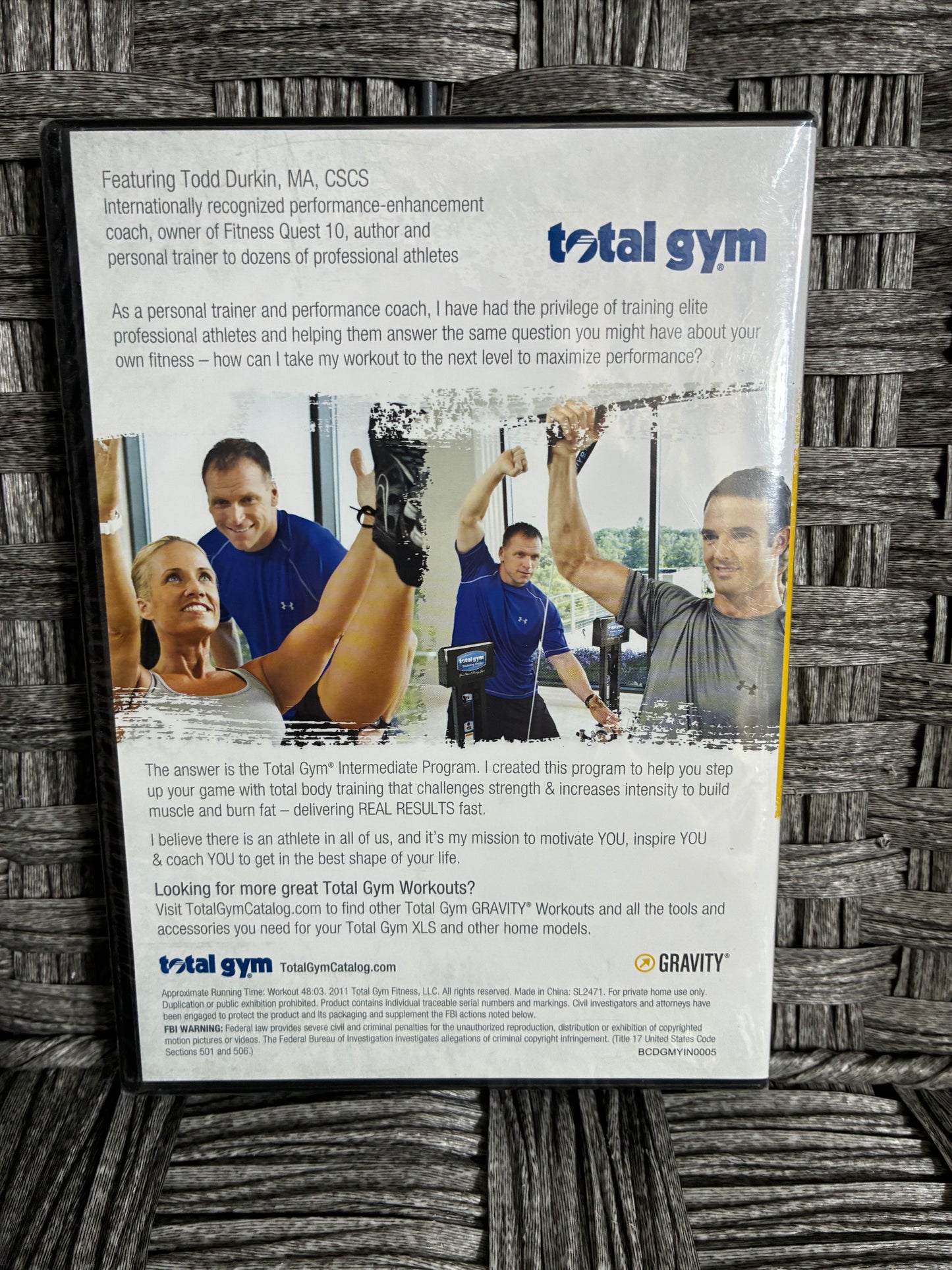 2 PACK TOTAL GYM DVDS FT. TODD DURKIN GET RIPPED & INCREASE INTENSITY - SEALED