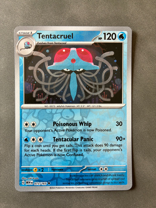 2023 POKEMON TCG MEW - TENTACRUEL 073/165 (REVERSE HOLO)