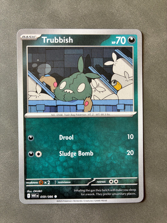 2025 POKEMON TCG WHT - TRUBBISH 059/086