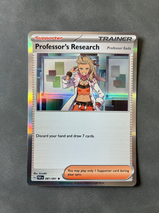 2024 POKEMON TCG PAF - PROFESSOR'S RESEARCH 087/091 (HOLO) TRAINER SUPPORTER