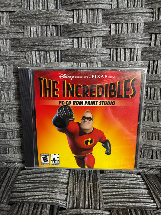 DISNEY PIXAR THE INCREDIBLES PC-CD ROM PRINT STUDIO - SEALED