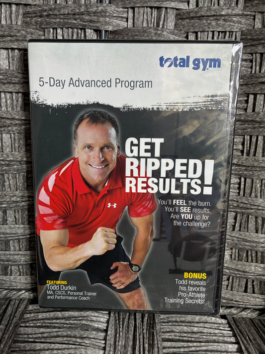 2 PACK TOTAL GYM DVDS FT. TODD DURKIN GET RIPPED & INCREASE INTENSITY - SEALED