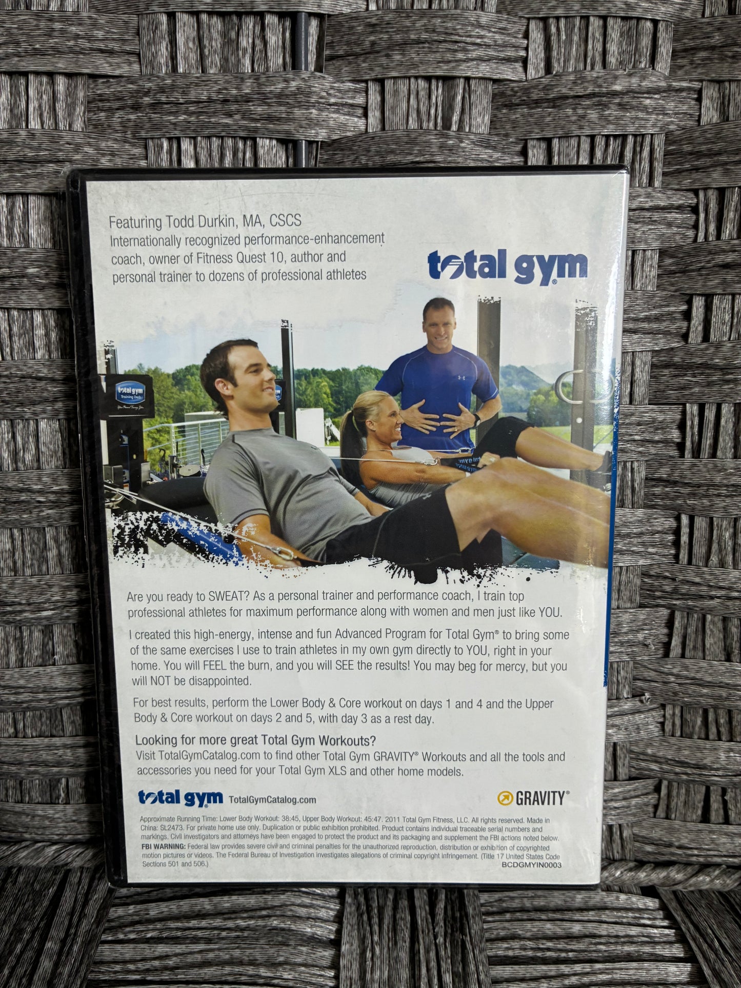 2 PACK TOTAL GYM DVDS FT. TODD DURKIN GET RIPPED & INCREASE INTENSITY - SEALED