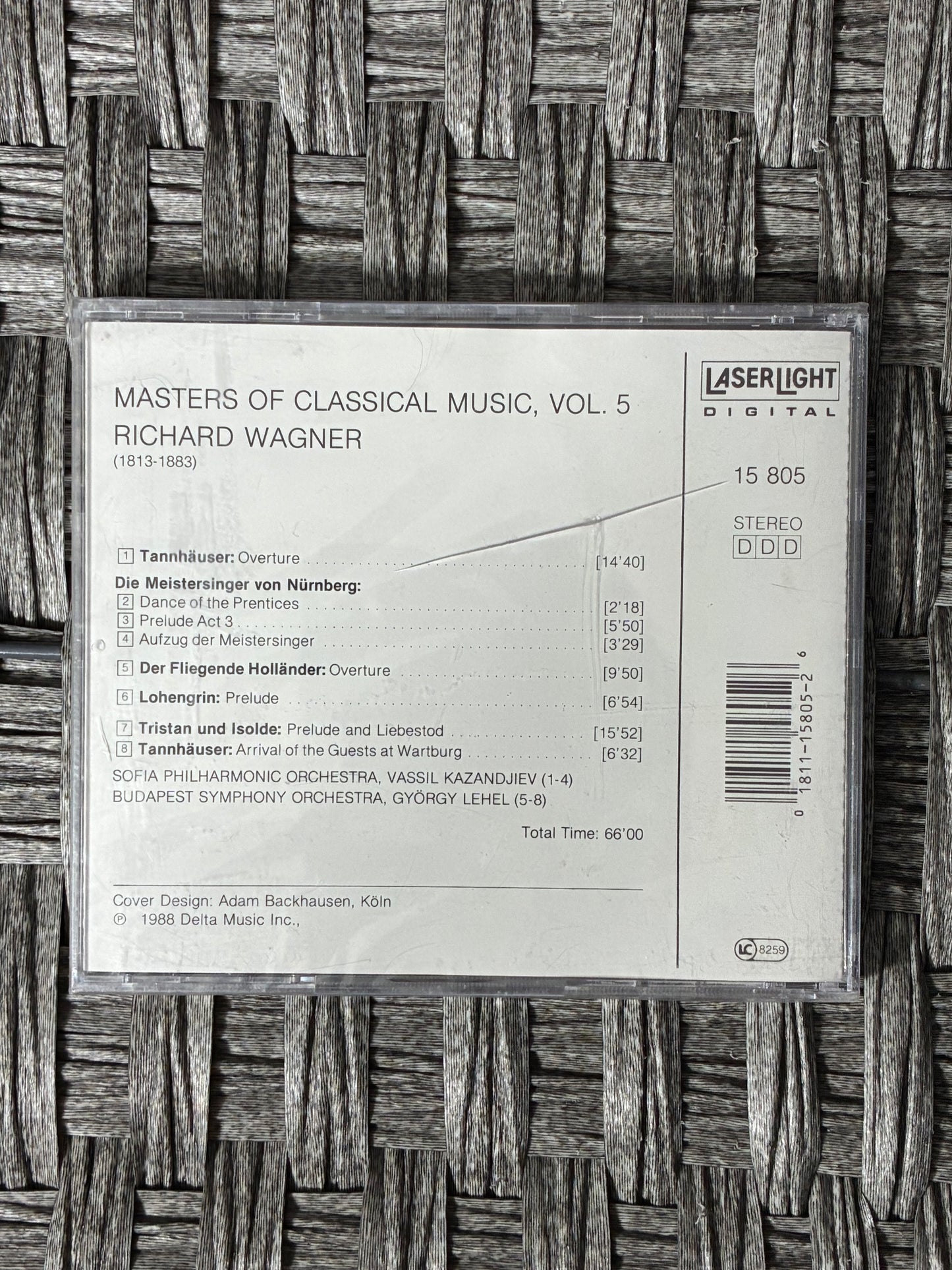 MASTERS OF CLASSICAL MUSIC WAGNER VOL. 5 CD (1988) - SEALEDC