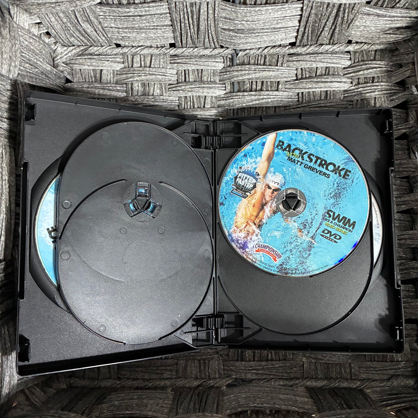 SWIM LIKE A CHAMPION FITTER & FASTER SWIM TOUR VIDEO SERIES 5 DVDS (2014) - PRE OWNED