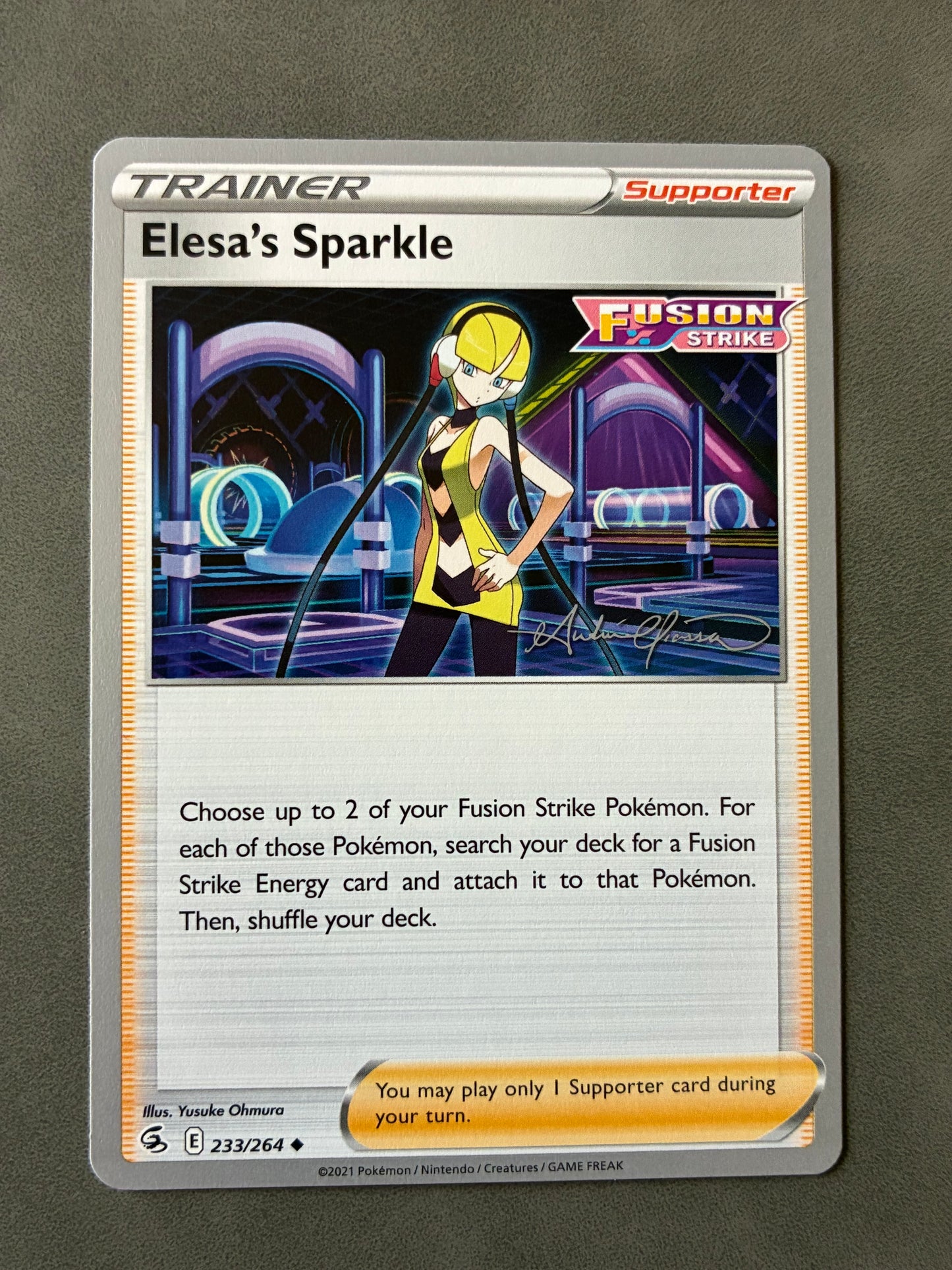 2022 POKEMON TCG (WORLD CHAMPIONSHIP) - ELESA'S SPARKLE 233/264 FUSION STRIKE