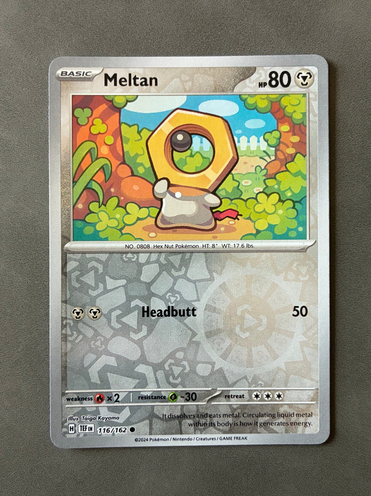 2024 POKEMON TCG TEF - MELTAN 116/162 (REVERSE HOLO)