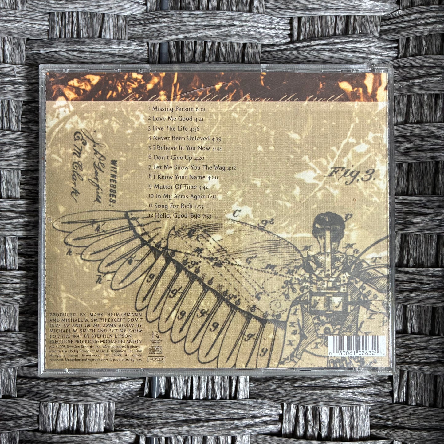 LIVE THE LIFE MICHAEL W SMITH CD (1998) - PRE OWNED