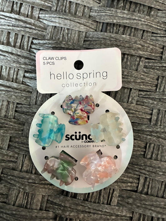 SCUNCI MINI CLAW CLIPS 5PCS