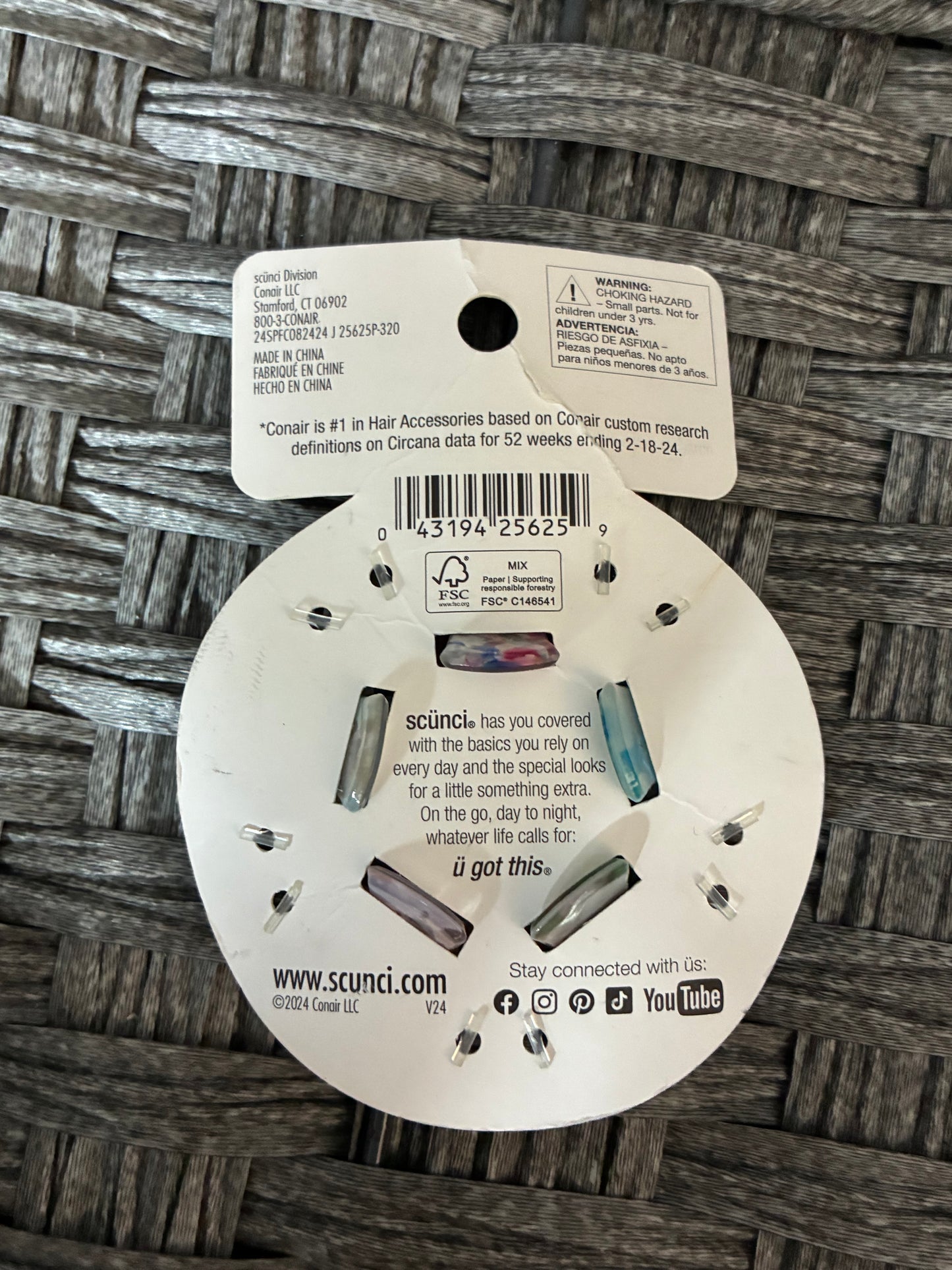 SCUNCI MINI CLAW CLIPS 5PCS