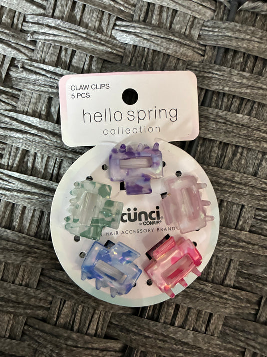 SCUNCI MINI CLAW CLIPS 5PCS