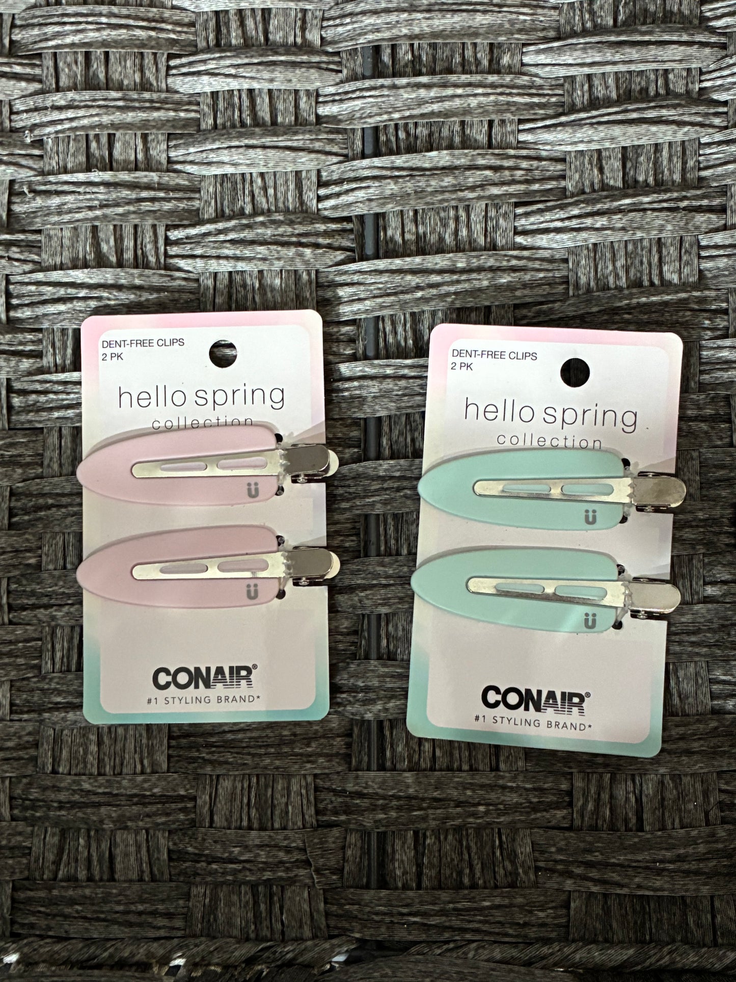 SCUNCI 2PCS DENT FREE HAIR CLIPS