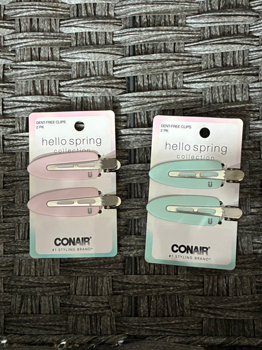SCUNCI 2PCS DENT FREE HAIR CLIPS