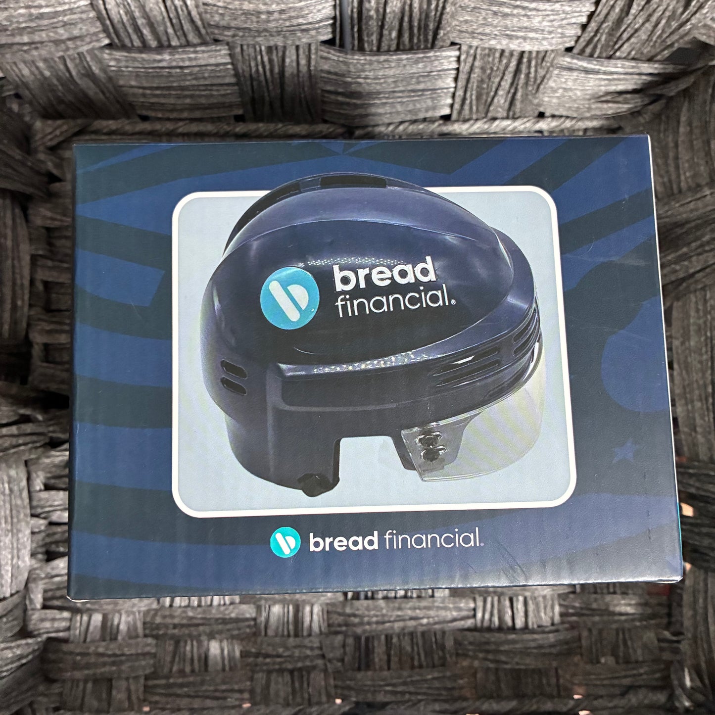 NHL COLUMBUS BLUE JACKETS MINI HELMET BREAD FINANCIAL PROMO GIVEAWAY 2025