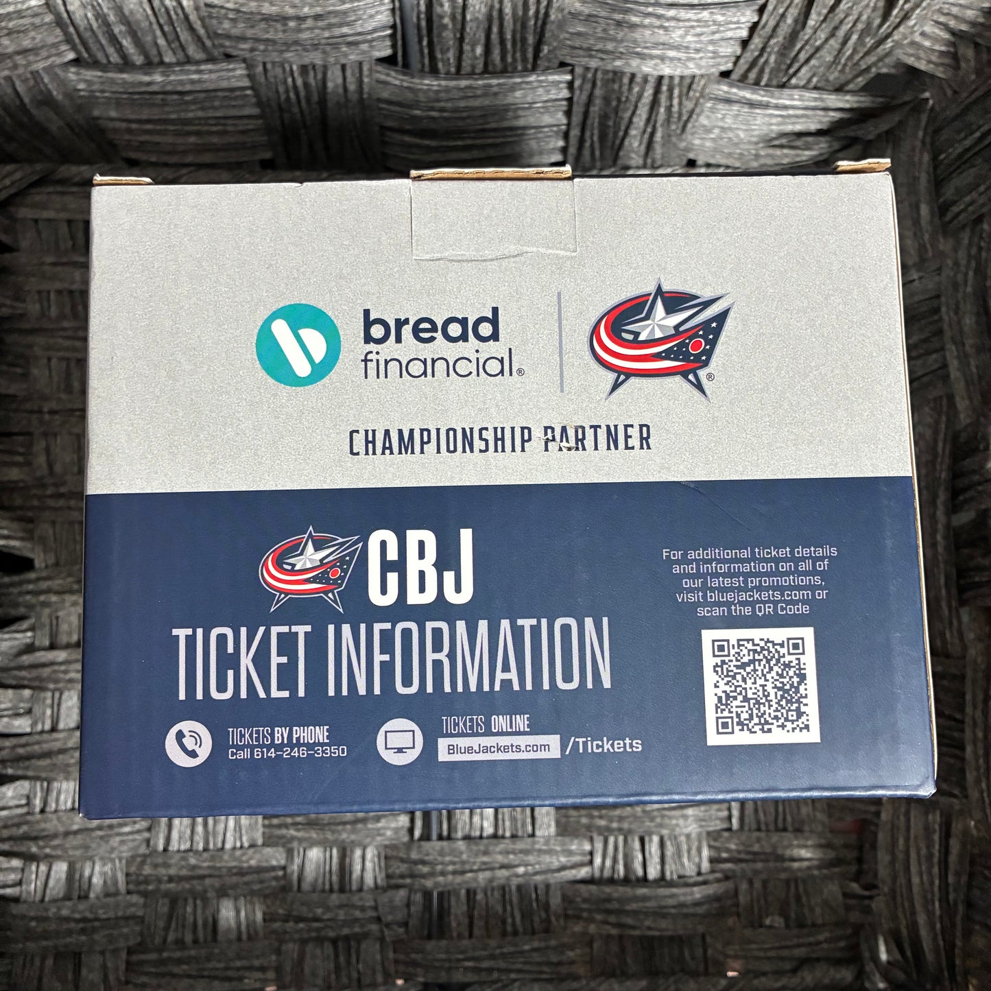 NHL COLUMBUS BLUE JACKETS MINI HELMET BREAD FINANCIAL PROMO GIVEAWAY 2025