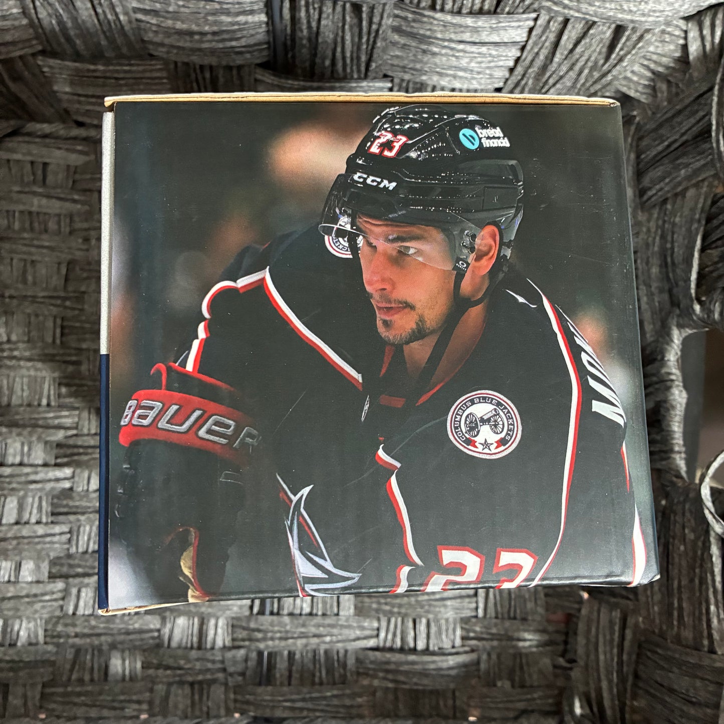 NHL COLUMBUS BLUE JACKETS MINI HELMET BREAD FINANCIAL PROMO GIVEAWAY 2025