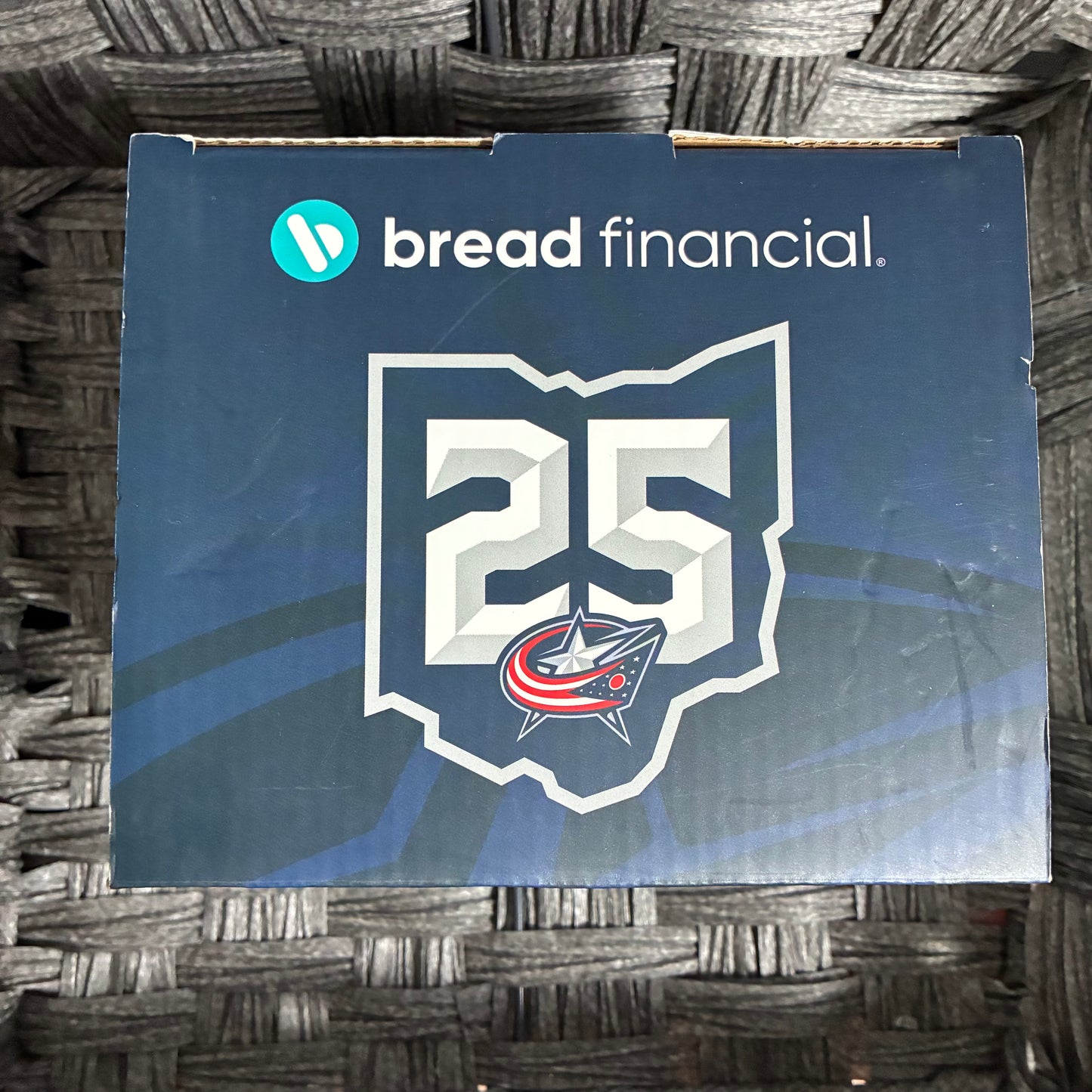 NHL COLUMBUS BLUE JACKETS MINI HELMET BREAD FINANCIAL PROMO GIVEAWAY 2025