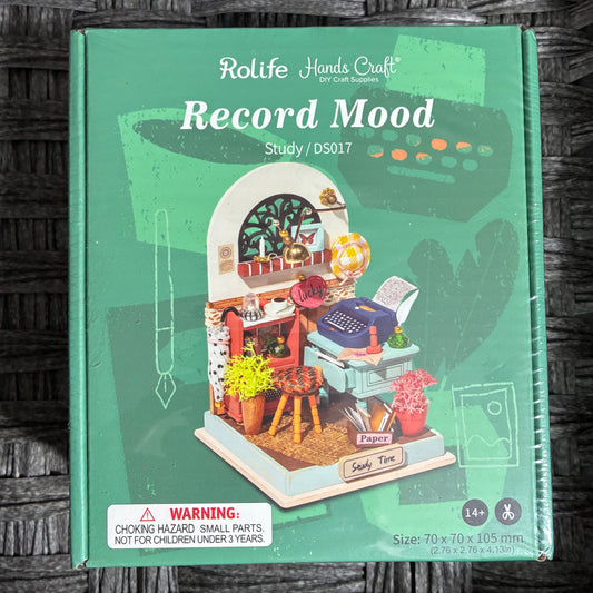 ROLIFE RECORD MOOD DIY 3D MINIATURE 1/24 SCALE DOLLHOUSE ROOM CRAFT KIT