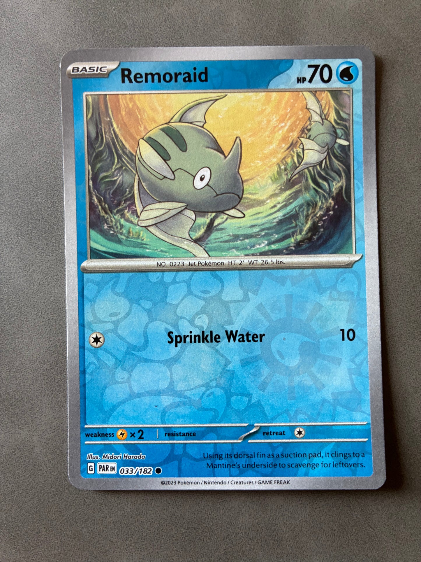 2023 POKEMON TCG (PAR) - REMORAID 033/182 (REVERSE HOLO)